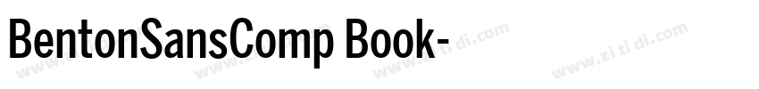 BentonSansComp Book字体转换